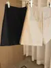 Versión del hijo único, cintura alta rectos no fáciles de arrugar ~ holgados ajustados de línea A para la oficina pantalones cortos baida casuales mujeres