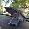 Gadget Parasol para Teléfono de Coche, Paraguas Parasol para Teléfono de Coche, Cubierta Bloqueadora de Luz, Soporte para Coche, Cubierta de Protección contra Lluvia y Sol para Vehículos de Transporte