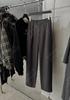 Pantalones Casuales Yuran 26 Estilo Nuevo de Principios de Primavera, Teñidos con Hilo de Lana Fina, Entallados, con Pliegues, Caída Suelta, Largo Hasta el Suelo, Ligeramente Cónicos, Pierna Ancha