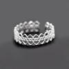 Anillo de encaje creativo moda personalidad temperamento diseño网红 hueco amor dedo índice anillo abierto al por mayor