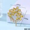 Broche Coroa Novo Brilhante Transfronteiriço, Alto Padrão, Luxo Leve, Broche Elegante e Estiloso, Acessório de Lapela para Casaco e Terno