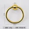 Muebles en Stock Manija de Anillo Redondo Agujero Único Circular Cajón Gabinete de Medicina Anillo de Tirón Pequeño Tabla de Cortar Tabla de Cortar de Bambú Asa de Anillo Colgante de Metal