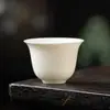 Porcelana Branca Única Pequena Xícara de Chá Cerâmica Única Xícara de Degustação de Chá Xícara de Conjunto de Chá Xícara Aromática Xícara do Mestre Conjunto de Chá Kung Fu