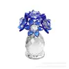 Artesanato de Cristal com 6 Flores Pequenas Simuladas, Peças Decorativas com o Tema Amor Eterno, Presente de Dia das Mães, Atacado Transfronteiriço