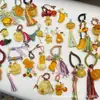 Cera de Abeja de Segunda Generación Varios Estilos Oso Bolsa de Queso Colgante Llavero DIY Exquisito Adorno de Joyería