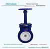 Válvula Gaveta Manual Unidirecional Hastes PZ73TC Material Temperatura Ambiente Cinzas Escória Despejo Resistente ao Desgaste Faca de Cerâmica Válvula Gaveta