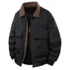 Chaqueta Piloto Retro Americana 2025 para Hombre Primavera y Otoño Popular Nueva Chaqueta de Trabajo con Solapa