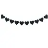 Decoración Corazón de Boda Exclusiva Transfronteriza Europea y Americana Boda Compromiso Bandera de Cadena de Corazón Día de San Valentín Guirnalda de Corazón Rosa