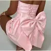 En Stock Jfl24112 Verano 2024 Nuevo Estilo de Moda Top Tubo Jacquard Sexy Vestido Mini con Lazo