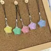 Lanyard para Teléfono con Purpurina Fina y Forma de Estrella Hinchada, Colgante para Bolso, Set de Regalo para Mejor Amiga, Cadena de Teléfono Transparente Hielo de Red