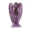 Suministro Transfronterizo Adornos de Ángel de Cristal de Jade de 2 Pulgadas Artesanías de Talla de Piedra Semipreciosa Amatista Adornos de Estilo Europeo