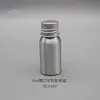 Novo Modelo de Garrafa de Alumínio de 10ml a 1000ml com Tampa de Rosca Prateada, Adequada para Loção, Óleo Essencial e Hidrolato, Recipiente Selado de Alumínio para Reenvasamento