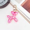 Pingente de Cachorro de Balão Chaveiro de Acrílico Banhado Mini Criativo DIY Pingente para Chaveiro Bolsa Decoração