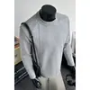Camiseta Masculina de Algodão com Manga Longa Desconstruída Cleanfit para Primavera e Outono, Moletom Pesado, Camiseta Básica Solta