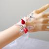 Flor de Muñeca Coreana para Novia, Hermoso y Súper Hada Flor de Orquídea Pulsera de Flor para Mano, Regalo de Boda, Grupo de Damas de Honor Hermanas