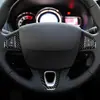 Adecuado para botones del volante Renault Megane 3/Fluence, pegatina decorativa de fibra de carbono real