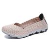Talla grande Nueva Llegada Slip-on Zapatos Tejidos Hechos a Mano Calados Ligeros Zapatos de Mujer Zapatos Planos Zapatos Casuales Moda Zapatos de Mujer Escamosos