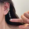 Clip de Oreja de Amor con Borla de Nariz de Cerdo Pendientes para Mujer Sin Agujeros en las Orejas Diseño de Nicho Lujo Ligero Combinan con Todo Moda Estilo en Vivo