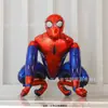 Nuevo superventas globo de cumpleaños para bebé tamaño pequeño Spider-Man Iron Man Batman globo de película de aluminio de ensamblaje tridimensional
