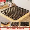 Cama Flotante Minimalista Moderna Doble de Hierro de 1.8m para Dormitorio Principal del Hogar, Engrosada y Reforzada, Sin Cabecero, Marco de Cama Tatami