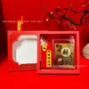 Venda Quente Adesivo de Celular Flutuante Estéreo 3D Dourado Cinco Caminhos Deus da Riqueza Ouro Puro 999 Atração de Riqueza Flocos de Ouro Baú do Tesouro Acumular Riqueza Presente