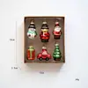 Decorações de Natal Novas Transfronteiriças Pingente de Bola de Vidro com Formato Especial Árvore de Natal Pequena Boneco de Neve Criativo Velho Decoração
