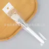 Ferramenta de maquiagem beleza pincel em formato de leque para ácido fruitado placa de pincel de silicone de dupla face raspador bastão aplicador para máscara pincel para máscara bastão aplicador de mistura com cabeça macia