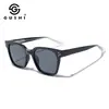 Gafas de Sol Nuevas Transfronterizas con Montura Cuadrada Simple, Patillas de Clip, Accesorios para el Puente Nasal, Protección Solar, Gafas de Sol de Estilo de Alta Gama