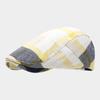Nova Chegada Boina Outono Clássico Xadrez Curto-abas Cap Britânico Retro Progressivo Cap Trendy Pintores Cap