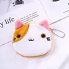 Creativo Lindo Dibujo Animado Estilo Japonés y Coreano Estudiante Mujeres Cierre Mini Almacenamiento de Llaves Monedas Japonés Lindo Monedero de Gato