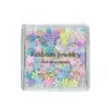 Accesorios de Arte para Uñas de Flor Colorida de Cinco Pétalos Populares Transfronterizos Flores Pequeñas Blancas de Resina Estéreo Accesorios de Diamantes para Uñas Portátiles DIY