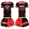 Conjunto de Treino de Boxe Luta MMA Artes Marciais Corrida Fitness Esportes Traje Sanda Manga Curta