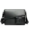 Bolsa Transversal Masculina de Couro Genuíno de Alta Qualidade Bolsa Mensageiro de Couro