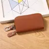 Nuevo Estuche Universal para Llaves de Coche de Cuero PU del Fabricante, Estuche Multifuncional con Cremallera y Clip para Llavero de Exportación, Estuche para Llaves del Hogar