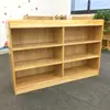 Gabinete combinado de juguete de pino alcanfor para jardín de infantes, muebles para niños, estantería de madera maciza, estantería de dibujos animados, casillero multifuncional