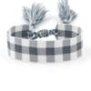 Pulsera nueva tejida a mano Correa de muñeca simple europea y americana Estilo bohemio Cinta de pareja en blanco Cuerda de mano DIY