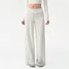 Pantalones de Yoga para Mujer Sueltos Ropa de Gimnasio Pilates Entrenamiento Deportivos Pantalones Largos Conjunto Pantalones de Pierna Ancha Ropa de Fitness Manga Larga