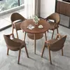 Juego de mesa y sillas de recepción y negociación de estilo minimalista nórdico para tiendas de té de leche y cafeterías, apartamentos y bed & breakfasts, mesa de comedor, mesa redonda pequeña para balcón