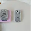 Electroplated Silver Star Magnetic Stand for Apple 17Promax Phone Case, Suitable for 16Pro Double Layer 15Promax