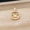 Accesorios DIY Joyería de Perlas Plata S925 7-8 Base Cuadrada Vacía Soporte para Colgante Accesorios de Joyería de Plata A6115