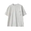 Roupas Masculinas Apo Camiseta Masculina de Algodão Puro com Manga Curta Transfronteiriça, Top Interno Texturizado de Algodão Bambu Solto e Versátil de Verão
