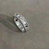 Anillo Calidoscopio de Trébol de Cuatro Hojas Versión Alta Vanjia para Mujer Gruesamente Chapado en Oro de 18K Flor de Aliento de Bebé Flor de la Suerte Anillo de Moda Versátil