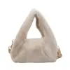 Bolso de Felpa Simple de Moda para Mujer 2026 Nuevo Ligero de Hombro Cruzado Bolso de Nicho de Alta Gama Bolso Peludo