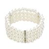 1920 Collar de Perlas para Baile de Máscaras para Mujer Fiesta Boda Baile Banquete Collar de Nudo de Perla de Vidrio Cadena de Lana