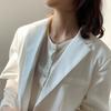 Coreia do Sul colar de círculo geométrico para as mulheres ins simples cadeia de clavícula elegante nicho design estilo frio gargantilha all-match