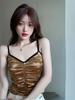 Camisola Sexy y Elegante Versión Coreana Chaleco Interior Verano Delgado Ropa Exterior Ajustada Top Tubo Corto Versátil Top Camiseta Base