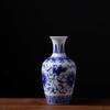 Venta al por mayor de fábrica porcelana azul y blanca porcelana china azul y blanca jarrón mini flor jarrón hidropónico pequeños adornos artesanías