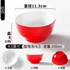 Tazones de fideos específicos para tiendas de fideos, tazones rojos y blancos de imitación de porcelana, tazones comerciales para fideos picantes y fideos de caracol, vajilla de melamina de plástico, tazones para sopa de fideos