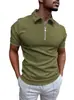 Camisa Polo Fashion de Botão Masculina Amazon Transfronteiriça Novo Estilo Europeu e Americano de Verão