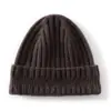 Gorro de punto de cachemira a rayas de color sólido estilo coreano, unisex, cálido, moderno y diseñado para proteger las orejas y cubrir la cabeza